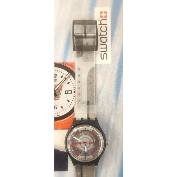 Swatch SILVER BARON SAM104 1994 Automatic Watch with 23 Jewels New old stock - Picture 6 of 12